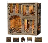 fifijoy Book Nook Kit - Egyptian Pharaohs Grave DIY Miniature House Kit for Adults and Teenagers, Dollhouse BookNook Tiny House, Bookshelf Decor 3D Wooden Puzzle, Unique Gifts for