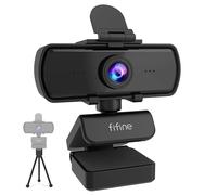 FIFINE 1440p Full HD PC Webcam with Microphone, tripod, for USB Desktop & Laptop,Live Streaming Webcam for Video Calling-K420
