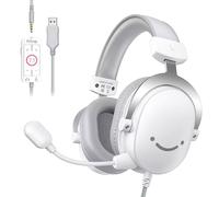 FIFINE 3.5mm/USB Gaming Headset for XBOX,PC,PS4/PS5,7.1 Surround Sound Wired Headphones with Soft Earmuffs,Volume Control,Detachable Microphone for S