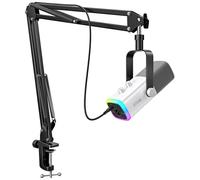 FIFINE AM8TW White Podcast Microphone Kit