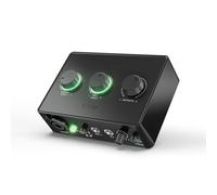 FIFINE Computer Audio Interface with XLR Microphone Input,Monitor jack,48V Phantom Power for Music Recording,Podcast,USB Audio Mixer with Gain Knob for Vocal/Streaming/Guitar/Video Creation-Ampli 1