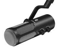 FIFINE Dynamic XLR Microphone for Podcast Studio Recording Streaming Broadcast Voice Over,XLR/USB Metal Mic with Mute Button,Headphone Jack for Mixer PC Computer - AmpliTank Tank 3