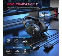 FIFINE Gaming USB&3.5mm Headset in Black FIFINE Black