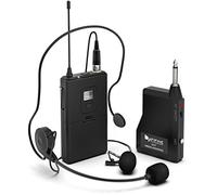 Fifine K037B Wireless Microphone System with Headset Lapel Mic for Speaking