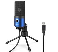 FIFINE K669L USB Computer Microphone | Condenser Mic with Gain Control. for Recording YouTube Video, Voice Overs, Vocals. Plug & Play for Mac, PC, Home Studio.
