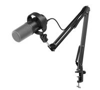 FIFINE K688 Podcast Microphone Kit, USB/XLR Dynamic Microphone with Boom Arm for PC/XLR Mixer, Gaming Mic with Mute Button, Headphone Jack for Vocal, Voice-Over, Streaming, Music Recording -K688CT