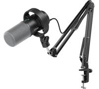 FIFINE K688 Podcast Microphone Kit, USB/XLR Dynamic Microphone with Boom Arm for PC/XLR Mixer, Gaming Mic with Mute Button, Headphone Jack for Vocal, Voice-Over, Streaming, Music Recording -K688CT