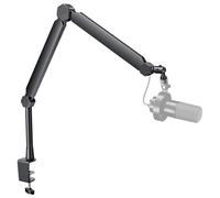 FIFINE Mic Boom Arm, Microphone Stand with Cable Management Channels, Extension Tube, Desk Clamp, Thread Adapter, Fully Adjustable Metal-Built Podcast Mic Arm for Streaming Gaming Recording-BM66T