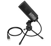 FIFINE Microphone Condenser Studio Kit, USB Computer Microphone with Adjustable Microphone Arm and Anti-Pop Filter for Voice Overs Podcasting YouTube Gaming Instruments