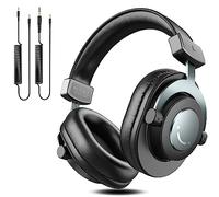 FIFINE Over Ear Headphones with Cable, Studio Headphones with 6.35 & 3.5 mm Jack and 50 mm Driver, Closed DJ Headphones for Monitor, Studio, Podcast, Recording, Mobile Phone, PC, Mixer, Xbox