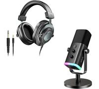 FIFINE PC Microphone with Monitoring Headset - AM8+H8