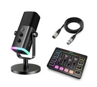 FIFINE Podcast Microphone Bundle AM8+L9+SC3