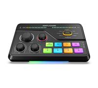 FIFINE RGB Gaming Audio Interface with XLR Preamp, 7.1ch Surround Sound Headphone Amp, EQ Modes, Voice Changer, Game/Chat Balance for Streaming, Livi
