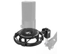 FIFINE Shock Mount Holder for Microphone Vibration Reduction and Noise Elimination with Thumbscrew Pivot mount Suitable for Desk Stand and Bo