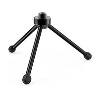 FIFINE Tripod Stand for Desktop Microphone with Non-slip Rubber Feet, Durable Metal Construction , Foldable Stand for Gaming, Podcasting, Meetings, Chatting and More