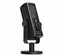 FIFINE USB-Podcast-Condenser-Microphone for Studio-Recording/Computer-Streaming, Desktop-Metal-Mic for YouTube Music Vocal Creation, with Monitor-Mix Volume-Control, Low-Cut Switch (PROFILE3)