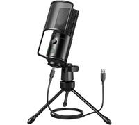 FIFINE USB Podcast Microphone, PC Computer Condenser Microphone Plug & Play Mic Kit with Boom Arm Stand, 16MM Large Diaphragm, Mute Button for Recording Singing Streaming YouTube Gaming-T669PRO1