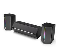 FIFINE Wired Bluetooth Speaker with Subwoofer for PC Laptop Desktop,Computer USB Gaming Speakers with RGB 3.5mm Aux Input Volume Contro for PC