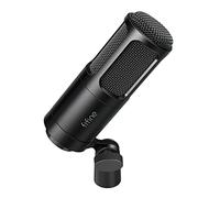 FIFINE XLR Dynamic Microphone, Vocal Podcast Microphone with Cardioid Pattern, Studio Metal Mic for Streaming Voice-Over Dubbing Video Recording, Black-K669D