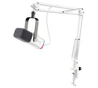 FIFINE XLR Streaming Podcast Dynamic Microphone, RGB Gaming USB Microphone Support for PS4 PS5 PC, for Podcast Studio Podcasting Recording - White