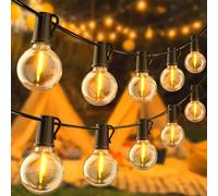 FIFlying Outdoor String Lights, 32.7M/107.3FT Outdoor Lights Mains Powered with 50+3 Shatterproof Bulbs, IP54 Waterproof Garden String Lights Festoon Lights for Garden Backyard Patio Wedding Party