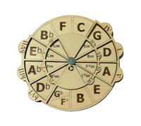 Fifth Circle Wheel - Durable Wooden Construction, Theory Aid, Rotating Design Melody Tool, Educational Songwriting Harmony Guide for Guitar, Piano Players and Teachers
