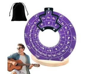 Fifth Circles - Guitar Circles, Straight | Heavy Duty Guitar Musical Theory Disc Chord Wheel-Accurate of Fifths for Beginners and Professional Musicians