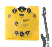 Fifth Compass Turntable Learning Tool | 6" Music Teaching Tool with Stand, Fifth Compass Guitar Chord Table | For Guitar, Piano, Mandolin, Violin, Teaching, Exercises and Instrument Teaching