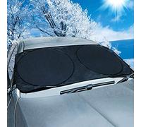 Fifth Gear Car Windscreen Frost Cover Snow Cover Windshield Ice Cover Dust Sun Shade Protector Morning Time Saver in all Weather 150x70cm