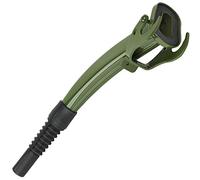 Fifth Gear Universal Metal Steel Spout For Jerry Can - With Plastic Nozzle - 5, 10, 20 Litre - Petrol, Diesel, Oils - Olive Green