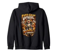 Fifth Gear Uphill Gives The Kitty A Thrill Zip Hoodie