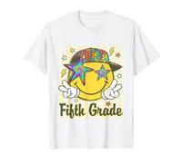 Fifth Grade Back to School Smile Face 5th Grade Boys Girls T-Shirt