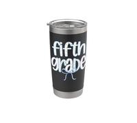 Fifth Grade Coquette Bow School Crew Teacher Appreciation Stainless Steel Insulated Tumbler