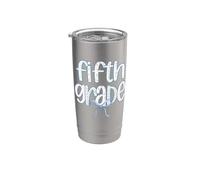 Fifth Grade Coquette Bow School Crew Teacher Appreciation Stainless Steel Insulated Tumbler