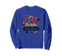 Fifth Grade Fabulous: Colorful School Celebration Sweatshirt, Adult Unisex, Royal Blue, M