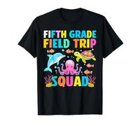 Fifth Grade Field Trip Squad Aquarium Matching Teacher Kid T-Shirt