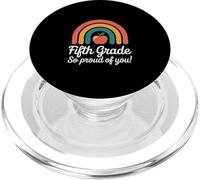 Fifth Grade So Proud Of You Rainbow Graduation PopSockets PopGrip for MagSafe
