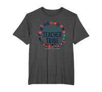 Fifth Grade Teacher Tribe: Inspiring Educators Unite T-Shirt, Men's Big and Tall, Dark Heather Grey, 5X Tall