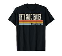 Fifth Grade Teacher Week Retro Vintage Back to School Day T-Shirt