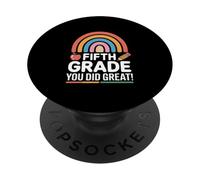 Fifth Grade You Did Great Rainbow Graduation PopSockets Adhesive PopGrip