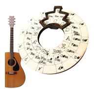 Fifth Round Chord Wheel, Chord Wheel, Wooden Chord Tools, Round Wheel - Quick Guide to Writing Songs and Exploring Music. Expand Your Playing Skills. An W