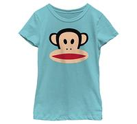 Fifth Sun Girls Paul Frank Paul Frank Julius Head - 4 Girls Short Sleeve Tee Shirt, Tahiti Blue, X-L
