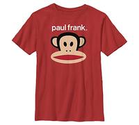 Fifth Sun Kids Paul Frank Julius Head-2 Boys Short Sleeve Tee Shirt T, Red, XL