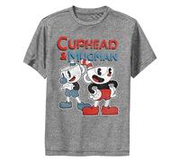 Fifth Sun Kids' Two Cup Pair T-Shirt, Charcoal Heather, Medium