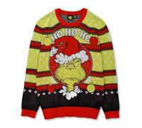 Fifth Sun Men's Dr. Seuss Ho Ho Ho Mean One Sweatshirt - Multi-Color - Large