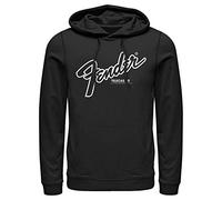 Fifth Sun Men's Fender Telecaster Logo Pull Over Hoodie, Black, 2X
