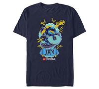 Fifth Sun Men's Jay Badge T-Shirt, Navy Blue, XS