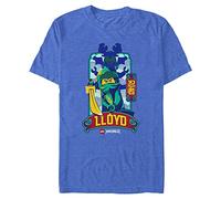 Fifth Sun Men's Lego Ninjago Lloyd Box Up Young Short Sleeve Tee Shirt T, Royal Blue Heather, XL