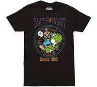 Fifth Sun Men's Lightening Mario T-Shirt, Black, XL