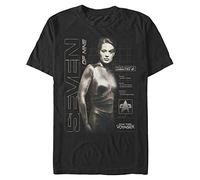 Fifth Sun Men's Profile of Seven T-Shirt, Black, 5XL Big Tall